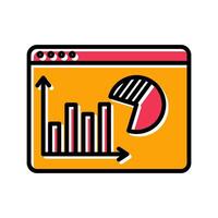 Data Visualization Icon Design vector