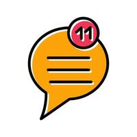 Unread Message Icon Design vector