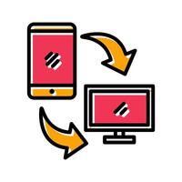Synchronization Icon Design vector
