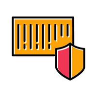 Barcode Security Icon Design vector
