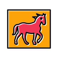 Pin the Tail Game Icon Design vector