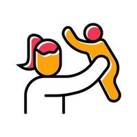 Mother and Son Icon Design vector