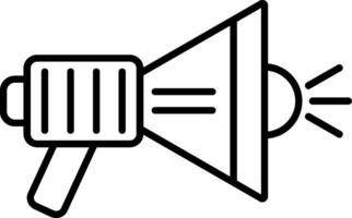 A megaphone icon on a white background vector