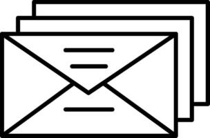 Email icon with envelope vector