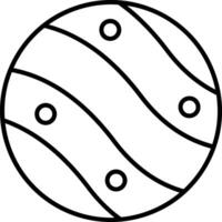 A black and white drawing of a ball with circles vector