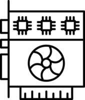 A black and white image of a computer vector