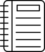 A notebook icon on a white background vector