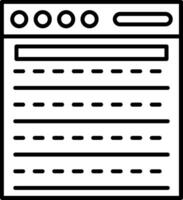 Browser Window Icon vector