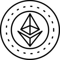 Ethereum Icon Design vector