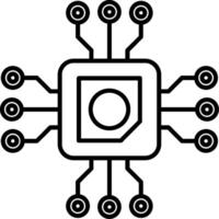 Cpu Icon Design vector