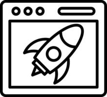 Launch Icon Design vector