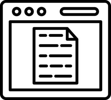 Document Icon Design vector