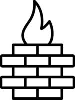 Flame Icon Design vector