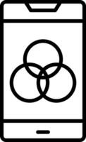 Color Scheme Icon Design vector