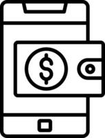Wallet Icon Design vector