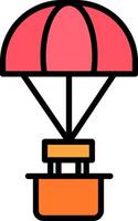 Parachute Icon Design vector
