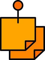 Sticky Notes Icon Design vector