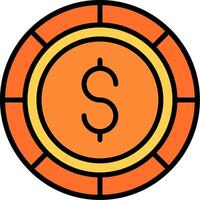 Pie Chart Icon Design vector