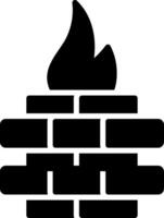 Flame Icon Design vector