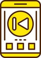 Skip backward Icon Design Symbol vector