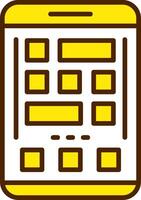 Grid Icon Design Symbol vector