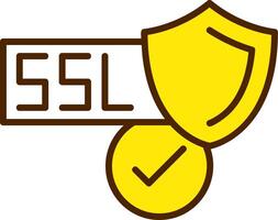 SSL Certificate Icon Design vector