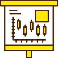Candlestick Chart Icon Design Symbol vector