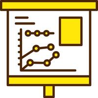 Multiple Trend Chart Icon Design Symbol vector