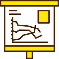 Multiple Line Graph Icon Design Symbol vector