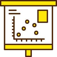 Scatter Graph Icon Design Symbol vector
