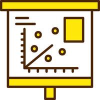 Scatter Plot Icon Design Symbol vector