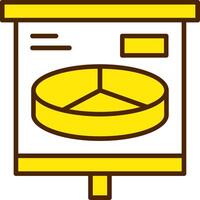 3D Pie Chart Icon Design Symbol vector