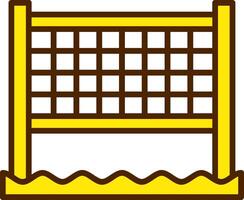 Beach volleyball net Icon Design Symbol vector