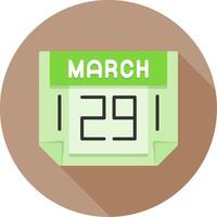 29 March Icon Design Symbol vector
