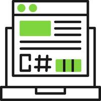 C Sharp Icon Design vector