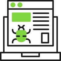 Website Bug Icon Design vector