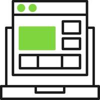 Website Layout Icon Design vector