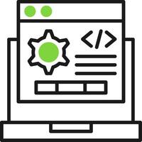 Code Setting Icon Design vector
