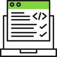 Code Correction Icon Design vector
