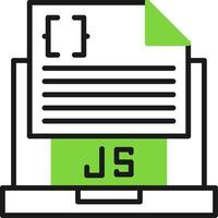 Javascript File Icon Design vector