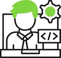 Programmer Icon Design vector