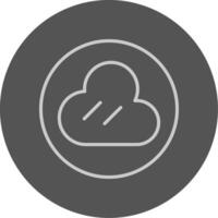 Cloud Circle Icon Design vector