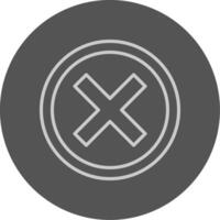 Crossmark Icon Design vector