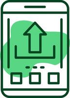 Upload Icon Design Symbol vector