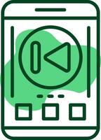 Skip backward Icon Design Symbol vector