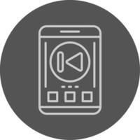 Skip backward Icon Design Symbol vector