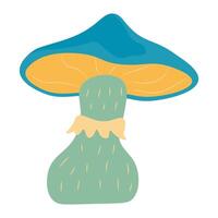 Retro Groovy Mushroom Psychedelic vector
