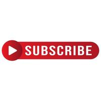Subscribe button red button element vector