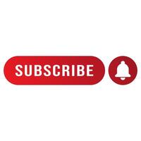 Premium Subscribe button with a bell icon vector
