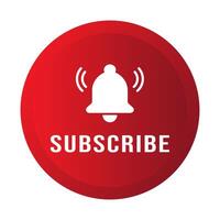 Subscribe button icon on white background vector